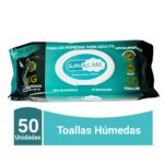 Toallas Húmedas PREMIUM Adulto con extrato de aloe vera y manzanilla                      
50 toallitas