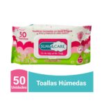 Toallas Húmedas  bebé                  
 99% Agua                                          
 Hipoalergénicas                 
50 toallitas