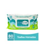 Toallas Húmedas  bebé                  
 99% Agua                                           
Hipoalergénicas                 
80 toallitas